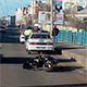 На Герценском мосту в Орле мотоциклист упал под «УАЗ»